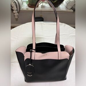 Kate Spade Black Tote with Pink Accents